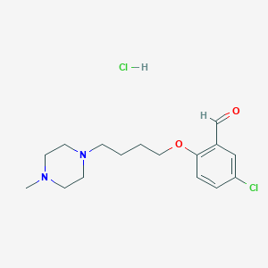 5-Chloro-2-[4-(4-methylpiperazin-1-yl)butoxy]benzaldehyde;hydrochloride