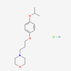 4-[3-(4-Propan-2-yloxyphenoxy)propyl]morpholine;hydrochloride