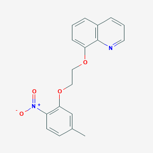 molecular formula C18H16N2O4 B4405529 8-[2-(5-methyl-2-nitrophenoxy)ethoxy]quinoline 