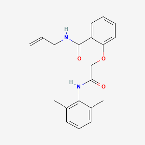 molecular formula C20H22N2O3 B4405574 N-allyl-2-{2-[(2,6-dimethylphenyl)amino]-2-oxoethoxy}benzamide 