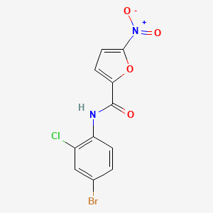 molecular formula C11H6BrClN2O4 B4405588 N-(4-bromo-2-chlorophenyl)-5-nitrofuran-2-carboxamide 