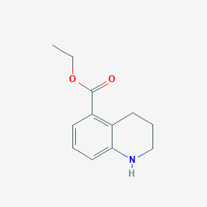 molecular formula C12H15NO2 B044057 1,2,3,4-四氢喹啉-5-羧酸乙酯 CAS No. 118128-78-2