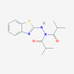 molecular formula C15H19N3O2S B440572 N'-(1,3-benzothiazol-2-yl)-2-methyl-N-(2-methylpropanoyl)propanehydrazide CAS No. 337341-28-3