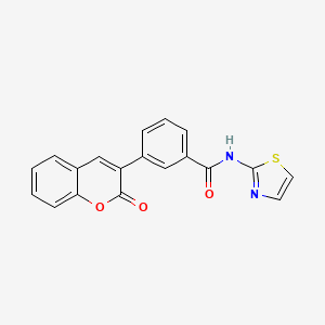 molecular formula C19H12N2O3S B4405785 3-(2-oxo-2H-chromen-3-yl)-N-(1,3-thiazol-2-yl)benzamide 