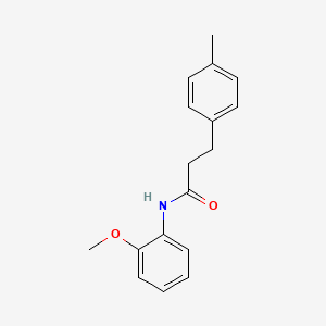 molecular formula C17H19NO2 B4405816 N-(2-methoxyphenyl)-3-(4-methylphenyl)propanamide 