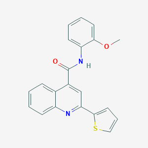 molecular formula C21H16N2O2S B440584 N-(2-methoxyphenyl)-2-(2-thienyl)-4-quinolinecarboxamide CAS No. 424814-79-9