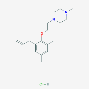 molecular formula C18H29ClN2O B4405845 1-[2-(2,4-Dimethyl-6-prop-2-enylphenoxy)ethyl]-4-methylpiperazine;hydrochloride 