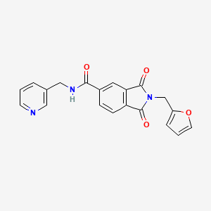 molecular formula C20H15N3O4 B4405924 2-(2-furylmethyl)-1,3-dioxo-N-(3-pyridinylmethyl)-5-isoindolinecarboxamide 