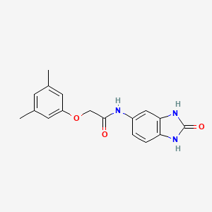 molecular formula C17H17N3O3 B4405942 2-(3,5-dimethylphenoxy)-N-(2-oxo-2,3-dihydro-1H-benzimidazol-5-yl)acetamide 