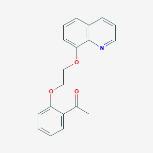 molecular formula C19H17NO3 B4405950 1-[2-(2-Quinolin-8-yloxyethoxy)phenyl]ethanone 