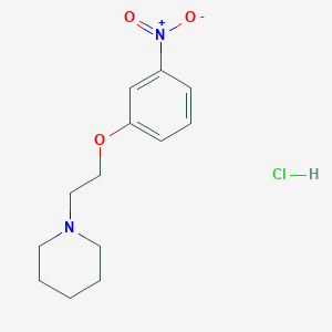 molecular formula C13H19ClN2O3 B4406007 1-[2-(3-Nitrophenoxy)ethyl]piperidine;hydrochloride 