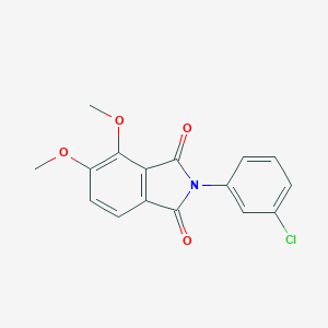 molecular formula C16H12ClNO4 B440641 2-(3-chlorophenyl)-4,5-dimethoxy-1H-isoindole-1,3(2H)-dione CAS No. 353479-21-7