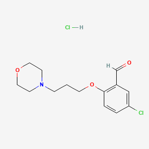 5-chloro-2-(3-morpholin-4-ylpropoxy)benzaldehyde hydrochloride