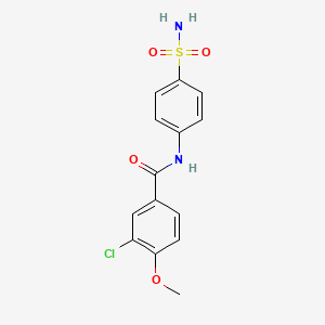 N-[4-(aminosulfonyl)phenyl]-3-chloro-4-methoxybenzamide