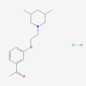 1-{3-[2-(3,5-dimethylpiperidin-1-yl)ethoxy]phenyl}ethanone hydrochloride