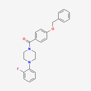 1-[4-(benzyloxy)benzoyl]-4-(2-fluorophenyl)piperazine