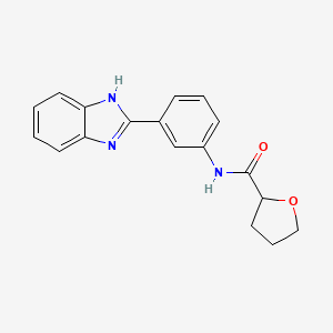 N-[3-(1H-benzimidazol-2-yl)phenyl]tetrahydro-2-furancarboxamide