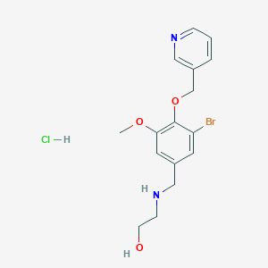 molecular formula C16H20BrClN2O3 B4406529 2-{[3-bromo-5-methoxy-4-(3-pyridinylmethoxy)benzyl]amino}ethanol hydrochloride 