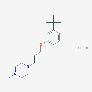 molecular formula C18H31ClN2O B4406530 1-[3-(3-tert-butylphenoxy)propyl]-4-methylpiperazine hydrochloride 