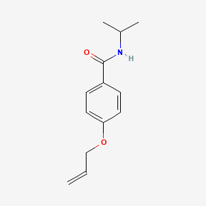 molecular formula C13H17NO2 B4406538 4-(allyloxy)-N-isopropylbenzamide 