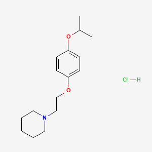 molecular formula C16H26ClNO2 B4406562 1-[2-(4-isopropoxyphenoxy)ethyl]piperidine hydrochloride 