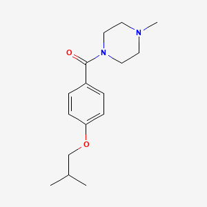 molecular formula C16H24N2O2 B4406638 1-(4-isobutoxybenzoyl)-4-methylpiperazine 