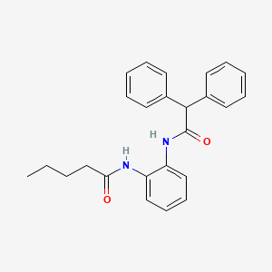 N-{2-[(2,2-diphenylacetyl)amino]phenyl}pentanamide