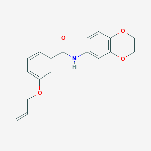 molecular formula C18H17NO4 B4406818 3-(allyloxy)-N-(2,3-dihydro-1,4-benzodioxin-6-yl)benzamide 