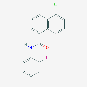 5-chloro-N-(2-fluorophenyl)naphthalene-1-carboxamide