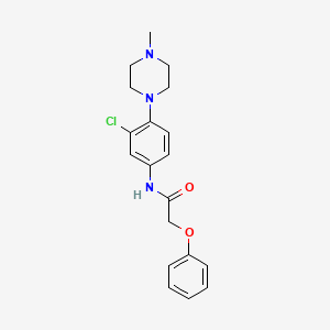 N-[3-chloro-4-(4-methyl-1-piperazinyl)phenyl]-2-phenoxyacetamide