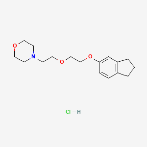 molecular formula C17H26ClNO3 B4406906 4-[2-[2-(2,3-dihydro-1H-inden-5-yloxy)ethoxy]ethyl]morpholine;hydrochloride 