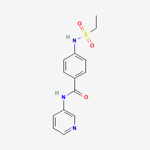 4-[(ethylsulfonyl)amino]-N-3-pyridinylbenzamide