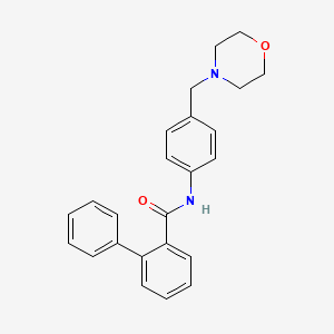 N-[4-(4-morpholinylmethyl)phenyl]-2-biphenylcarboxamide