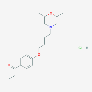 1-{4-[4-(2,6-dimethyl-4-morpholinyl)butoxy]phenyl}-1-propanone hydrochloride