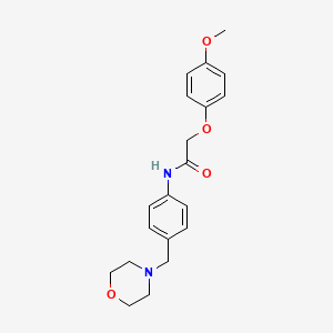 2-(4-methoxyphenoxy)-N-[4-(4-morpholinylmethyl)phenyl]acetamide