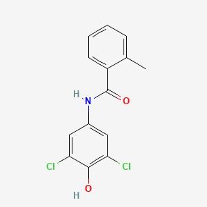 N-(3,5-dichloro-4-hydroxyphenyl)-2-methylbenzamide