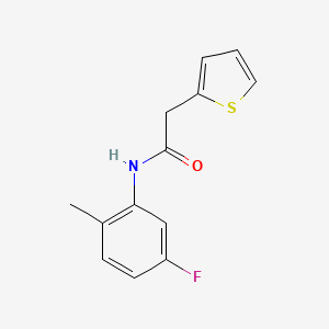 N-(5-fluoro-2-methylphenyl)-2-thiophen-2-ylacetamide