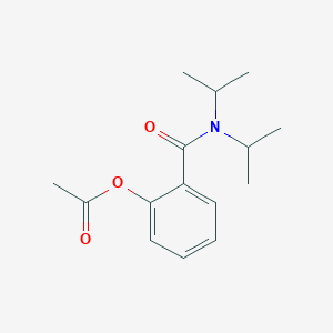 molecular formula C15H21NO3 B4407004 [2-[Di(propan-2-yl)carbamoyl]phenyl] acetate 