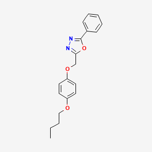 2-[(4-butoxyphenoxy)methyl]-5-phenyl-1,3,4-oxadiazole