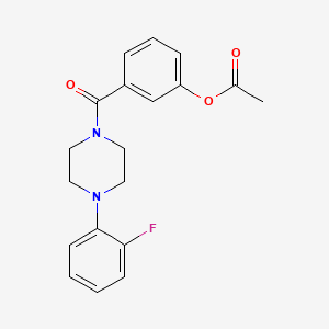 3-{[4-(2-fluorophenyl)-1-piperazinyl]carbonyl}phenyl acetate