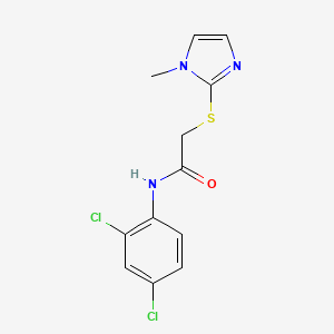 N-(2,4-dichlorophenyl)-2-(1-methylimidazol-2-yl)sulfanylacetamide