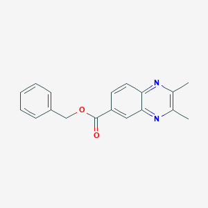 benzyl 2,3-dimethyl-6-quinoxalinecarboxylate