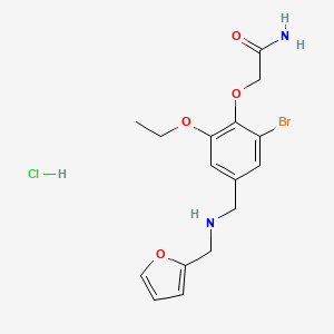 molecular formula C16H20BrClN2O4 B4407102 2-[2-Bromo-6-ethoxy-4-[(furan-2-ylmethylamino)methyl]phenoxy]acetamide;hydrochloride 