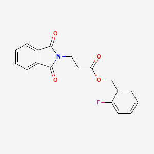 2-fluorobenzyl 3-(1,3-dioxo-1,3-dihydro-2H-isoindol-2-yl)propanoate