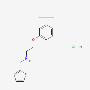 molecular formula C17H24ClNO2 B4407127 [2-(3-tert-butylphenoxy)ethyl](2-furylmethyl)amine hydrochloride 