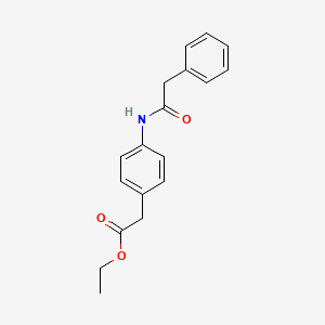 molecular formula C18H19NO3 B4407128 Ethyl 2-[4-[(2-phenylacetyl)amino]phenyl]acetate 