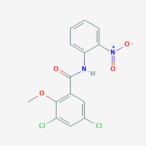 molecular formula C14H10Cl2N2O4 B4407161 3,5-dichloro-2-methoxy-N-(2-nitrophenyl)benzamide 