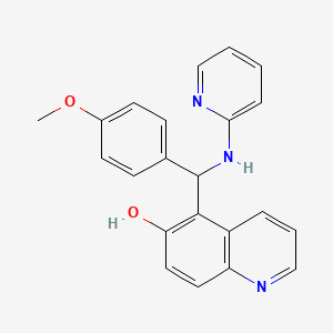 5-[(4-methoxyphenyl)(2-pyridinylamino)methyl]-6-quinolinol