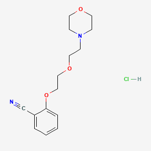 molecular formula C15H21ClN2O3 B4407195 2-{2-[2-(4-morpholinyl)ethoxy]ethoxy}benzonitrile hydrochloride 