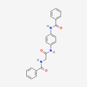 N-(4-{[2-(benzoylamino)acetyl]amino}phenyl)benzamide